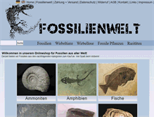 Tablet Screenshot of fossilienwelt.net